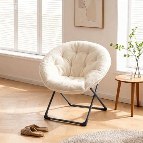 Lightweight Portable Wool Folding Chair for Camping Reading Relaxation - 80x80x37cm Perfect for Bedroom Balcony Garden Patio - Stylish & Compact Design — view 3