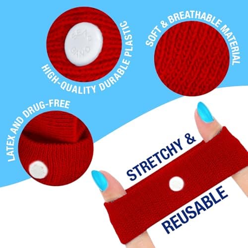 Sea-Band Red Adult Travel & Motion Sickness Acupressure Wristband, 1 Pair — view 6