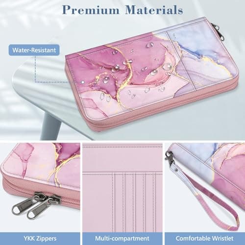 FINTIE Passport Holder Travel Wallet for Family — view 6