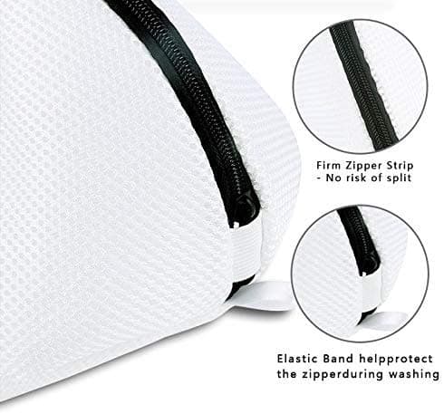 BAGAIL Shoes Wash Bag, Premium Mesh Laundry Bag for Shoes, Trainers, High Protection Mesh Shoes Bag for Wash Machine, Storage and Travel — view 4