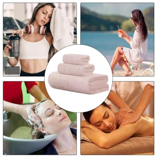 Bathroom Towel Sets Soft, Absorbent, Quick Drying — view 4
