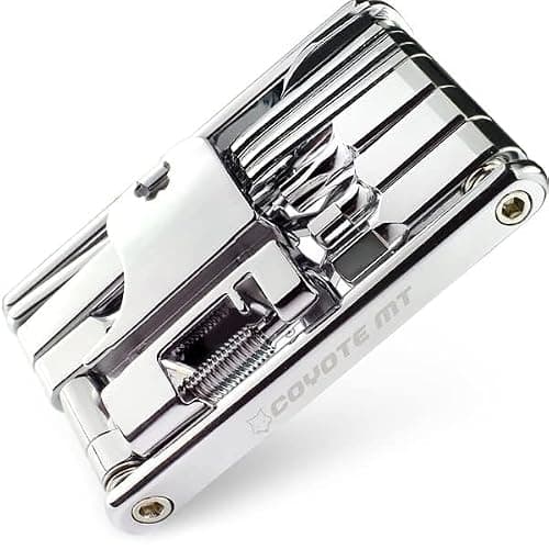 COYOTE MT 20 in 1 Bike Multitool - Compact and Lightweight Bicycle Repair Kit for Road and Mountain Bikes - Saddlebag and Pocket Friendly - Includes Pouch - Cyclist Gift — view 2