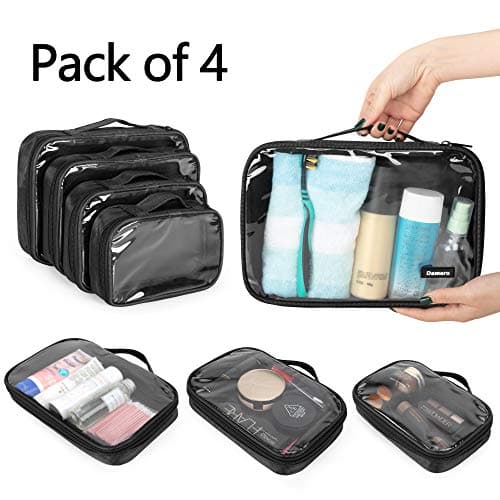 Damero 4Pcs Clear Travel Toiletry Bag — view 4