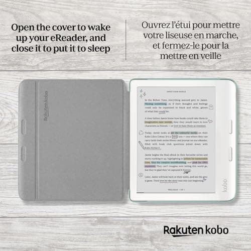Kobo Libra Colour SleepCover Case, Garden Green Basic — view 4