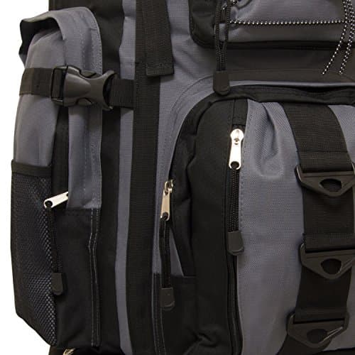 Andes Black/Grey Ramada 120L Extra Large Hiking Camping Backpack/Rucksack Luggage Bag — view 6