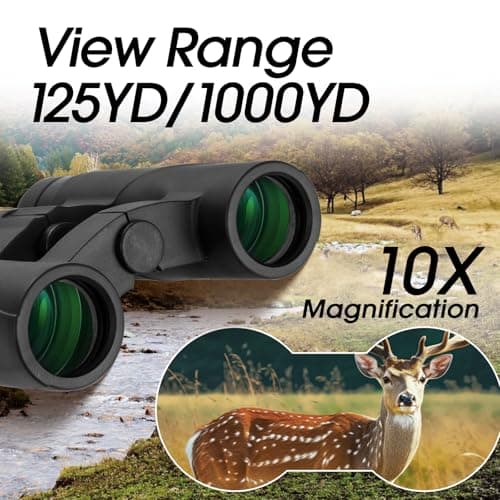 10x25 Binoculars for Adults Mini Pocket Compact Binoculars Waterproof Small Binocular for Bird Watching Travel Stargazing Outdoor Sports Orange — view 3