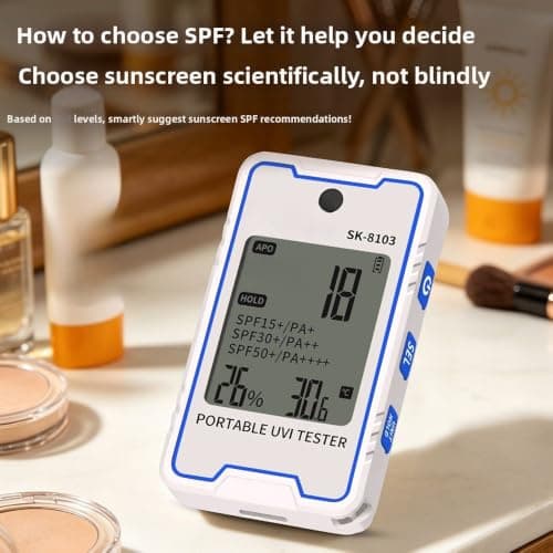 NiuLumea SPF Sunscreen Guide UV Meter 0-18 Range Travel Size — view 3