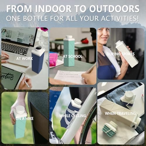 BEAUTAIL Collapsible Water Bottle 720 ml, Portable Travel Water Bottle — view 5