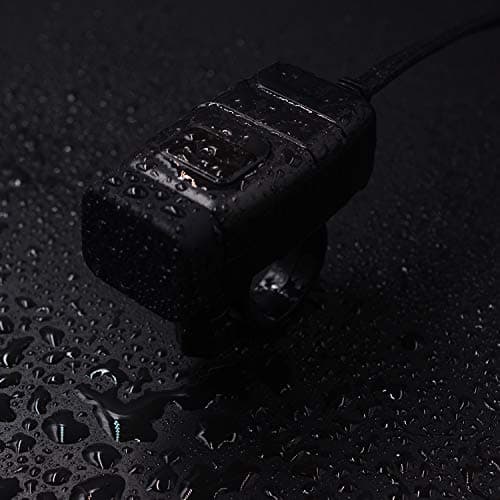 Kriogor Motorcycle Car Charger, QC 3.0 USB Socket and 6-30V LED Voltmeter, IP65 Waterproof Motorbike USB Adapter with On-Off Switch for 12V Boat Marine SUV (Blue) — view 6
