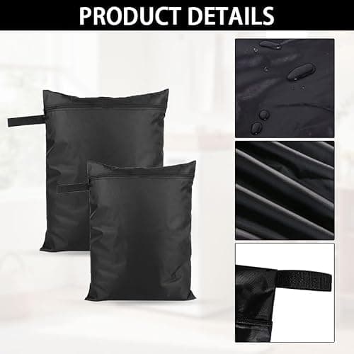 AZWOOD Wet Dry Bags, 2PCS Waterproof Organizer with Handle & Zipper, Reusable Travel Laundry Bag - Washable Cloth Diaper Bags Yoga Bag for Swimming, Gym, Baby Items - Sizes 20x30cm and 25x38cm — view 4