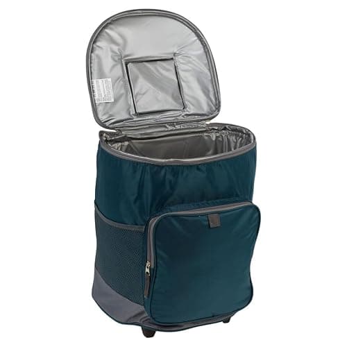 URBNLIVING 28L Insulated Cooler Bag on Wheels - Trolley Cart with Extendable Handle, Waterproof & Spacious, Front & Side Pockets - Perfect for Camping, BBQ, Picnic, Beach & Outdoor Adventures — view 5