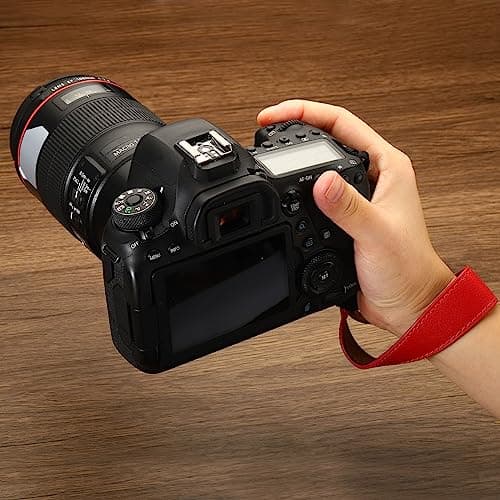 PATIKIL Camera Wrist Straps, PU Leather Adjustable Hand Wristlet Strap Lanyards String for DSLR Digital Camera Mirrorless Camcorder Flashlight, Black — view 6
