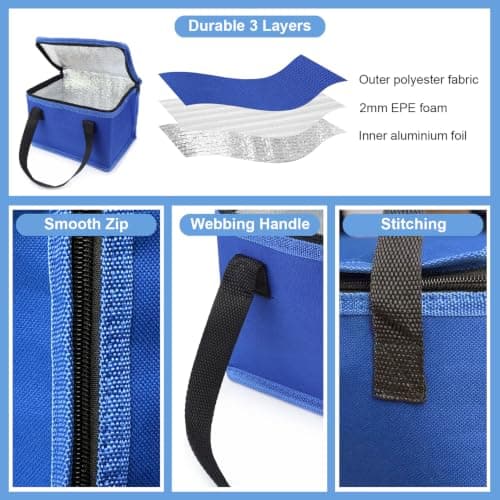 Fashion Stationery Insulated Lunch Bag, Polyester, Small Cooler — view 2