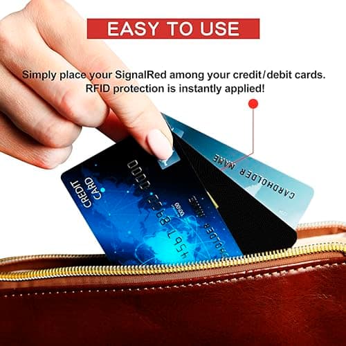 SAITECH IT RFID Blocking Card, 20 Pack Premium Contactless NFC Debit Credit Cards Passport Shield Protector Blocker Set for Men & Women, Smart Slim Design Perfect for Wallet/Purse - Black — view 6