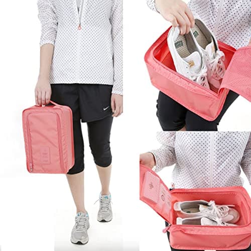 Shoes Storage Bag,Forreen 6 Pieces Travel Shoe Bags Travel Organiser Packing Bags Portable Dustproof Waterproof Shoes Storage Bags with Handle for Clothes Cosmetic Shoes — view 6