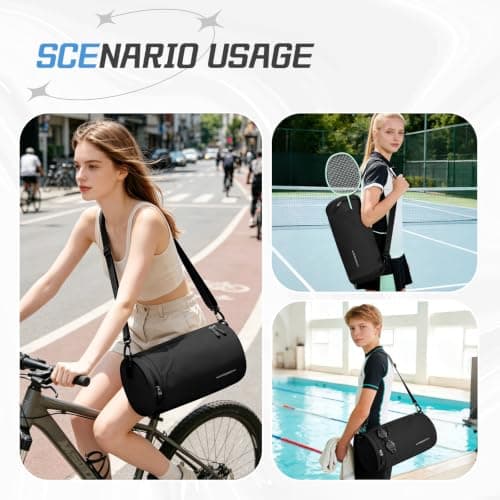WEPLAN Small Gym Bag Womens Men Mini Barrel Bag Sports Bags Dance — view 6