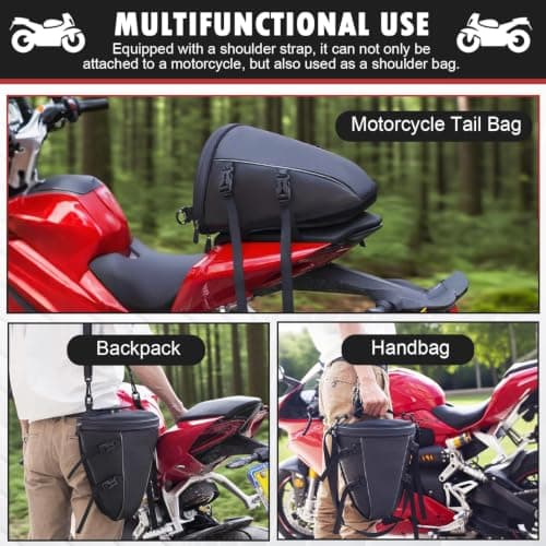 NZXRFHI Motorcycle Tail Bag for Triumph Street Twin und Street Cup, — view 4