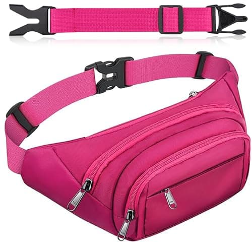 SUPHOSMT 4 Pockets BumBags with 35cm Extended Belt Large Capacity