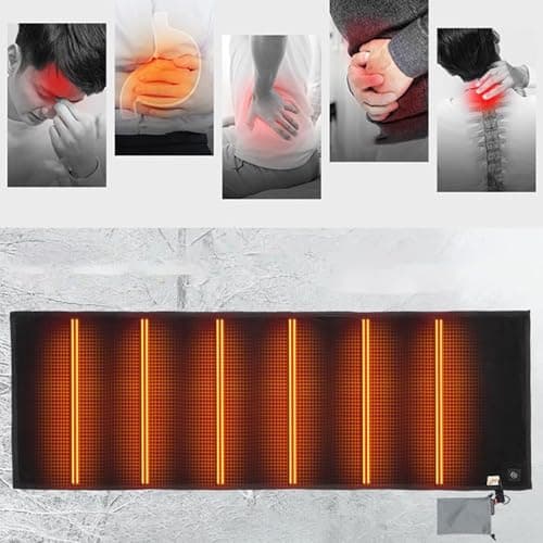 Heated Sleeping Bag Liner, Rechargeable Sleeping Blanket, Adjustable Thermal Layer, Portable Warm Mat, 3 Adjustable Temperature Levels with 6 Heating Zones, for Hiking Outdoor Picnic Travel — view 4