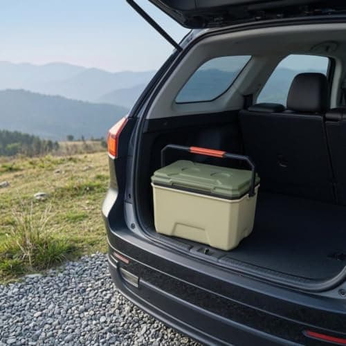 KQFCAZRE Insulated Insulated Container Food Grade Portable Chiller with Handle BPA Ice Chest with Handle for Picnics, Road Trips — view 5