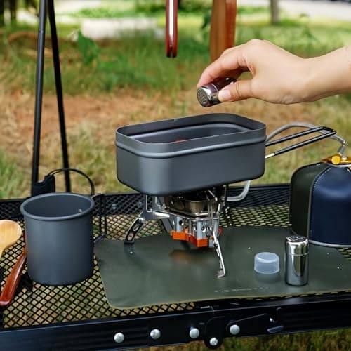 2 PCS Camping Salt and Pepper Shakers Set, Stain/Less Steel Mini Spice & Seasoning Shaker Pots with Clear Lid, Lightweight Leakproof Travel Condiment Set for Kitchen, BBQ, Hiking Outdoors — view 2