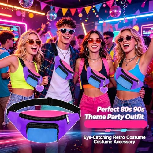Heropen Retro Neon Bum Bag for Festival Holiday Party Daily — view 5
