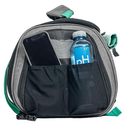 Travel Cat Carrier Bag - Portable Comfort Soft Sided Transpurrter Cat Carrier for Small Medium Cats Kitten up to 30 LBs Airline Approved Backpack with Shoulder Strap (Dark Charcoal) — view 5
