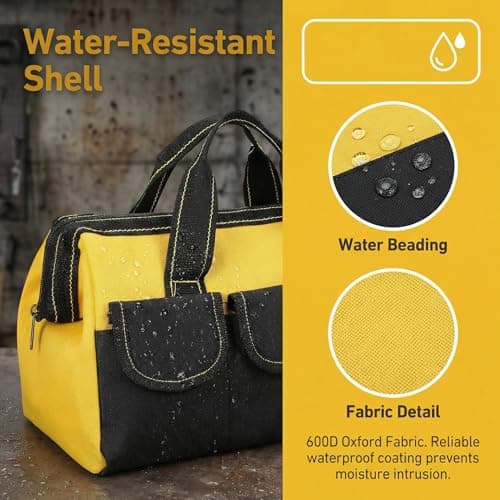 Xygobla 3 Pack Wide Open Mouth Tool Storage Bag — view 3