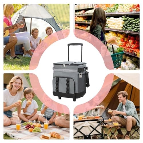 Rolling Cooler Large Insulated Ice Chest — view 5