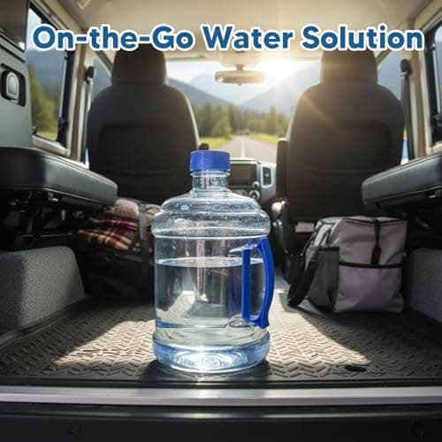 FashionCha Thickened Water Dispenser Bottle 3l Empty Water Bottle Container Large Jumbo Water Container BPA Free Water Cooler Dispenser Refill Water Bucket for Home Office Outdoor Travel, Blue — view 5