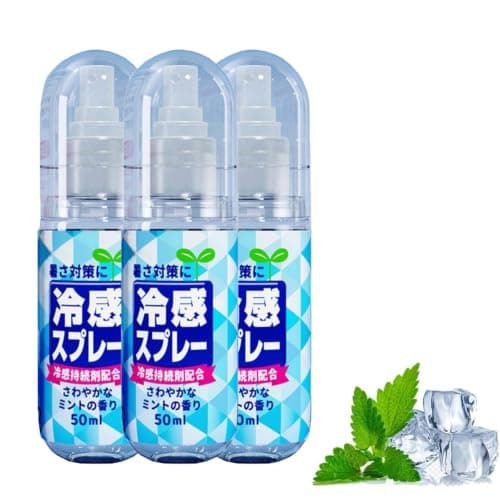 Cooling Spray for Hot Weather,Instant Cooling Mist Spray for Face and Body,Cool Down Sprays for Outdoor Sports, Gym & Travel Beach,Summer Essentials (3pcs)