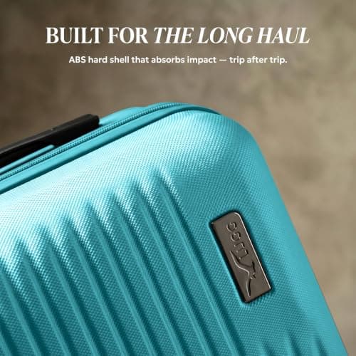 LUGG 15inch Vacay Suitcase ABS Luggage, Aluminium Trolley Handle, 360° Spinner Wheels, Water-Resistant & Durable Material - Airline Compatible (45 x 20 x 33cm) — view 3