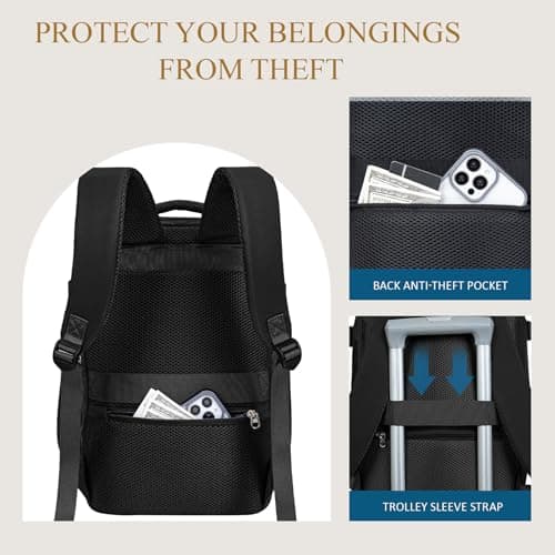 Lossga Cabin Bag 55x35x20 Cabin Luggage Bags Carry on Travel Backpack — view 3