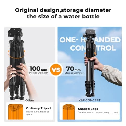 K&F CONCEPT 75" Lightweight Camera Tripod — view 2