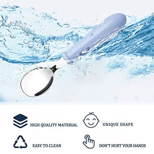 Lanjue Kids Fork and Spoon Set, 6 Pieces, Stainless Steel, 3 Colours — view 4