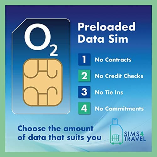 O2 Prepaid Data Sim Card. 25GB of 4G/5G Data for use in over 70+ Countries Worldwide (Valid for 30 Days).Easy to Renew. Includes USA, Canada, Australia, South Africa & Europe. — view 3