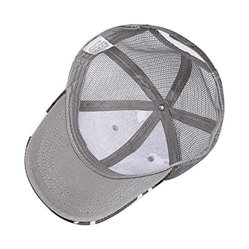 Kids Camo Baseball Cap - Camouflage Mesh Sun Hat with Cotton Material, Adjustable Peak, Snapback Closure, UV Protection, Perfect for Outdoor Sports, Travel, Beach - Boys & Girls, Ages 5-12 — view 5