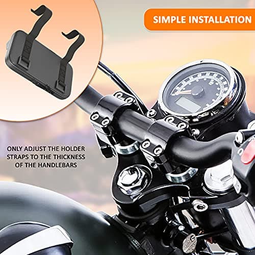 Sovica Mobile Phone Holder Waterproof Case with Visor Suitable for Smartphones up to 7.5 Inches Compatible with All Types of Handlebars — view 5