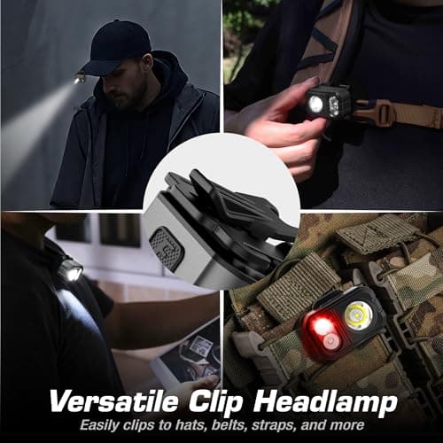 EverBrite Rechargeable LED Head Torch, Grey — view 5