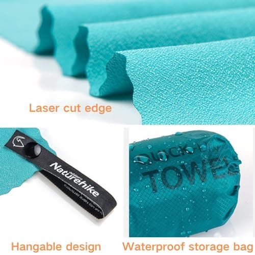 windhike Naturehike Lightweight Bath Towels, Quick Dry,Highly Absorbent, Soft Feel Washcloths, Shower Towels for Daily, Outdoor, Beach, Travel Use (Olive Green), wh-1059 — view 4