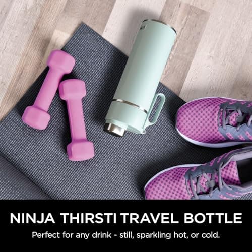 Ninja Thirsti 700ml Water Bottle with Leak-Proof Lid, Mint DW2401EUUKMT — view 2