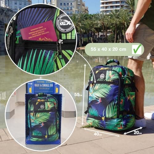 CabinMax Ryanair Cabin Bags 55 X 40 X 20 Travel Backpack Cabin Bag 55x40x20 — view 5