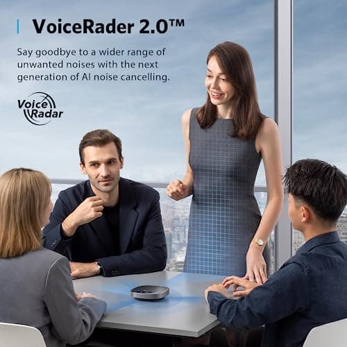 Anker PowerConf S500 Speakerphone with Zoom Rooms and Google Meet Certifications, USB-C Conference Speaker, Bluetooth Speakerphone for Conference Room, Conference Microphone with Premium Voice Pickup — view 4