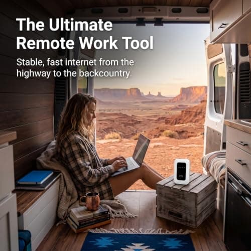 5G MiFi Hotspot, Unlocked Mobile WiFi Router with SIM Slot, WiFi 6, 300Mbps, UK Coverage – Connects up to 16 Devices, 14-Hour Battery, WPA3 Security, Plug & Play for Travel, Home Working, Caravan — view 2