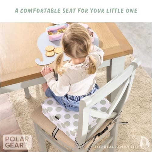 Polar Gear Baby Booster Seat Dining Chair - Toddler Booster Seat, Polka Dot — view 6
