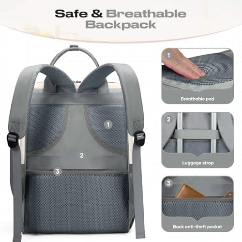 Maelstrom 15.6-17.3" Laptop Backpack with Lunch Box, Work Bag for Women Men — view 6