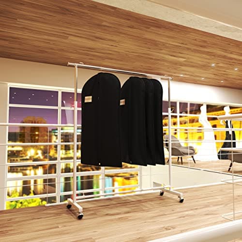 Hangerworld 40 Inch Black Breathable Suit Garment Dress Clothes Cover Protector Bag — view 2