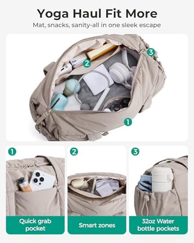 bagsmart Small Gym Bag for Women, 15L Sports Bag Shoulder Bag — view 5