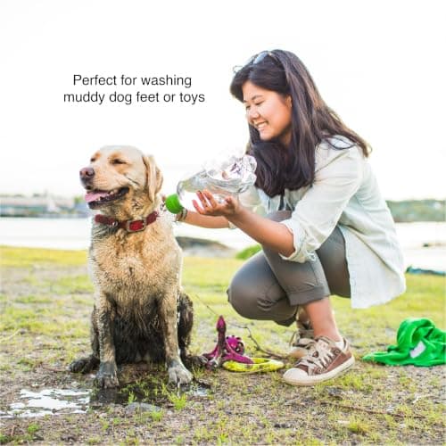 Kurgo Mud Dog Travel Shower - Portable Pet Shower for Adventure Dog Cleaning - Easy Bottle Shower Cap - Dishwasher Safe Silicone Shower Sprayer - Camping Pet Bath Accessory — view 4