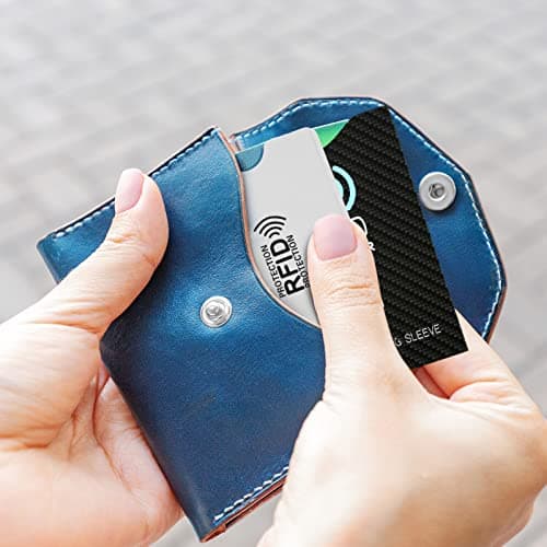 Sliver RFID Blocking Sleeves, [10 Pack] [TUV Certification] Anti-Theft Credit Card Protector RFID & NFC Contactless Card Security Holders Prevent Identity Theft for Credit, Debit Cards, Passport — view 3